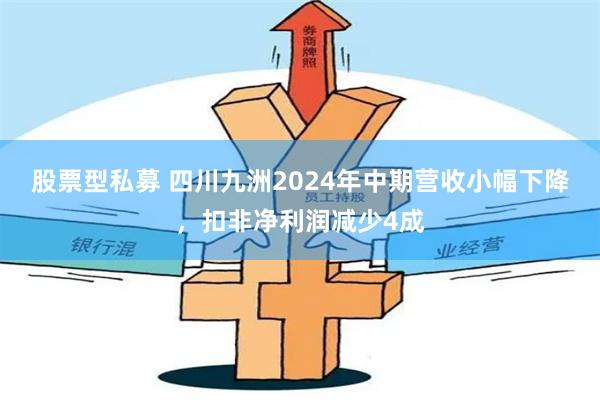 股票型私募 四川九洲2024年中期营收小幅下降，扣非净利润减少4成